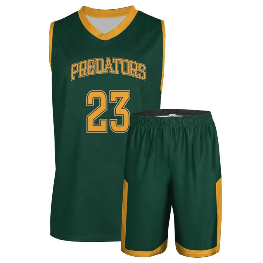 Custom Men Basketball Uniform Sets Professional Full Sublimation Basketball Jersey Breathable Basketball Shirt