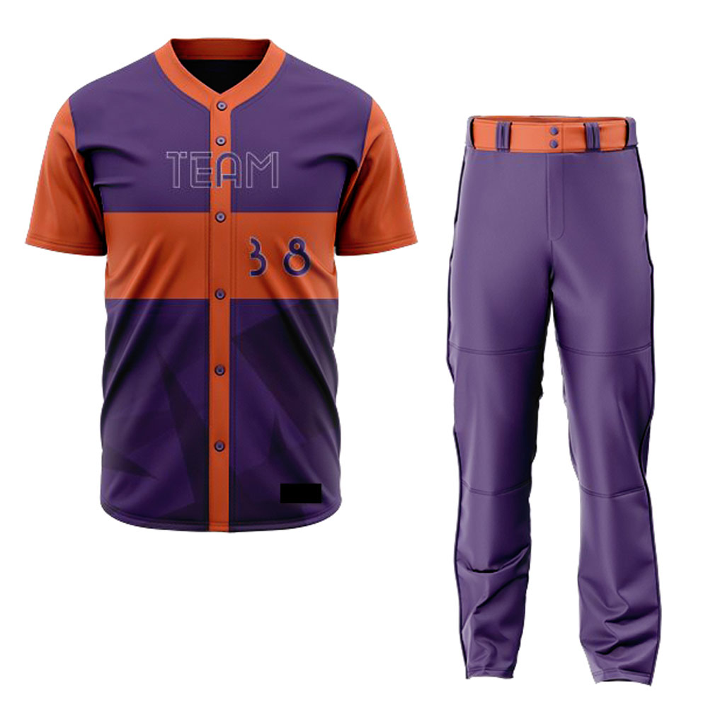 Wholesales Blank Newest Athletic Custom logo high quality sports sublimation men baseball jersey