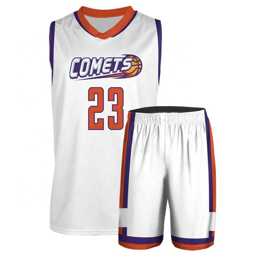 Men Basketball Uniform Sets Professional Throwback Quick Dry Breathable Basketball Shirts